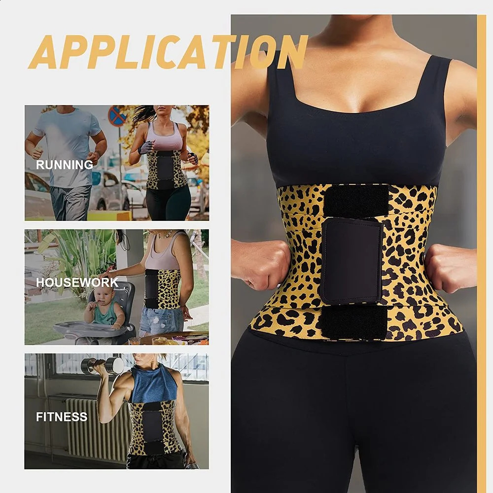 Waist trimmer sweatband waist trainer shapewear abdominal weight loss female abdominal weight loss sports and fitness belt 240903