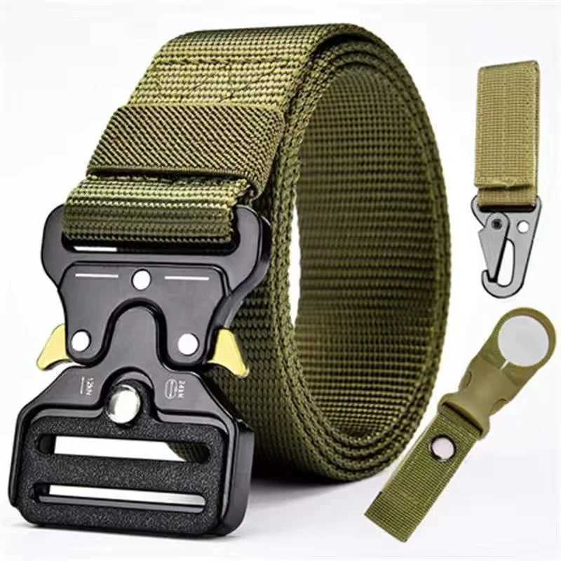 New outdoor multifunctional belt buckle hiking backpack nylon hanging buckle mens tactical belt accessories new keychain W240905