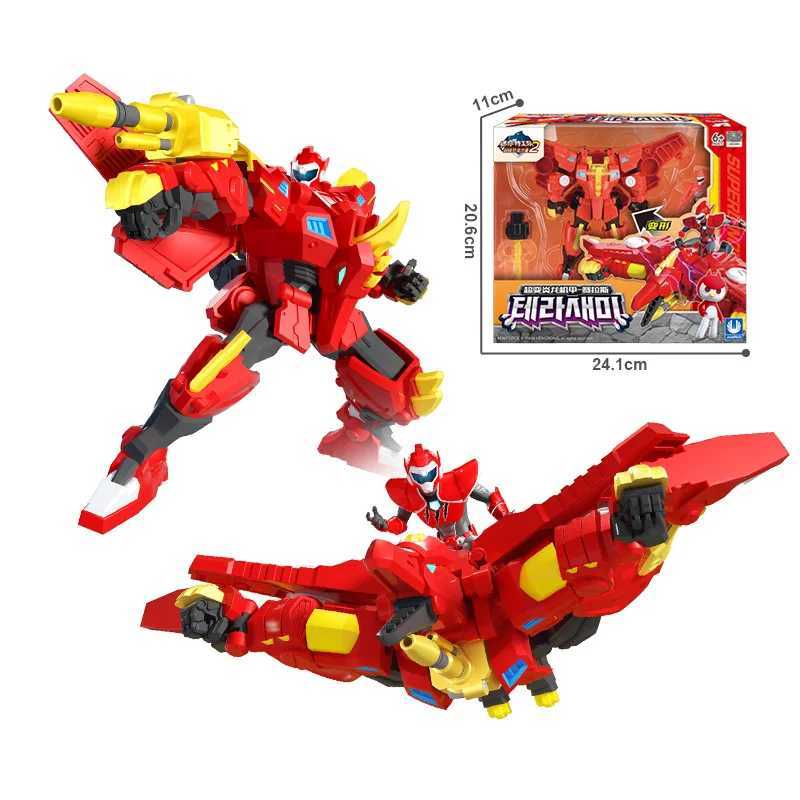 Mini Force 2 Super Dinosaur Power Conversion Robot Toy Action Picture Mini Force X Simulated Animal Transformation Dinosaur Toy W240905