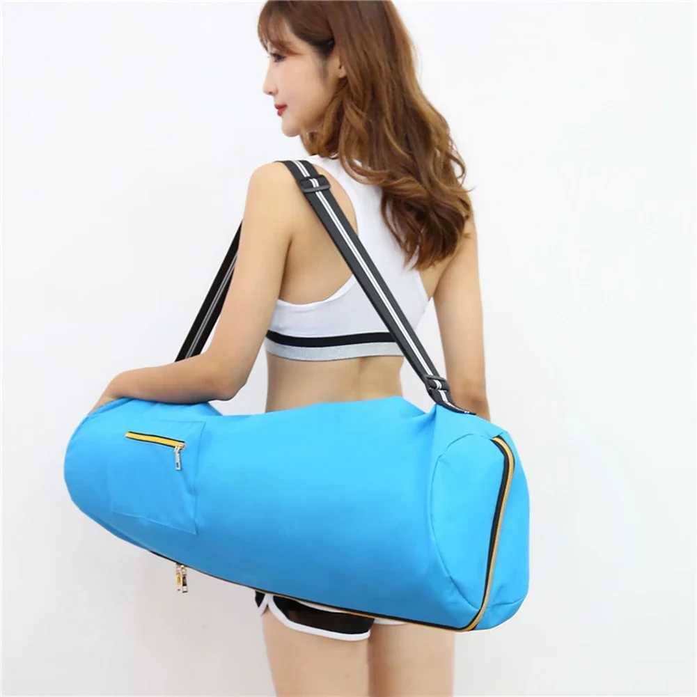 Portable 80cm Oxford cloth yoga mat bag wear-resistant yoga mat bag adjustable carrier bag foldable fitness bag W240906
