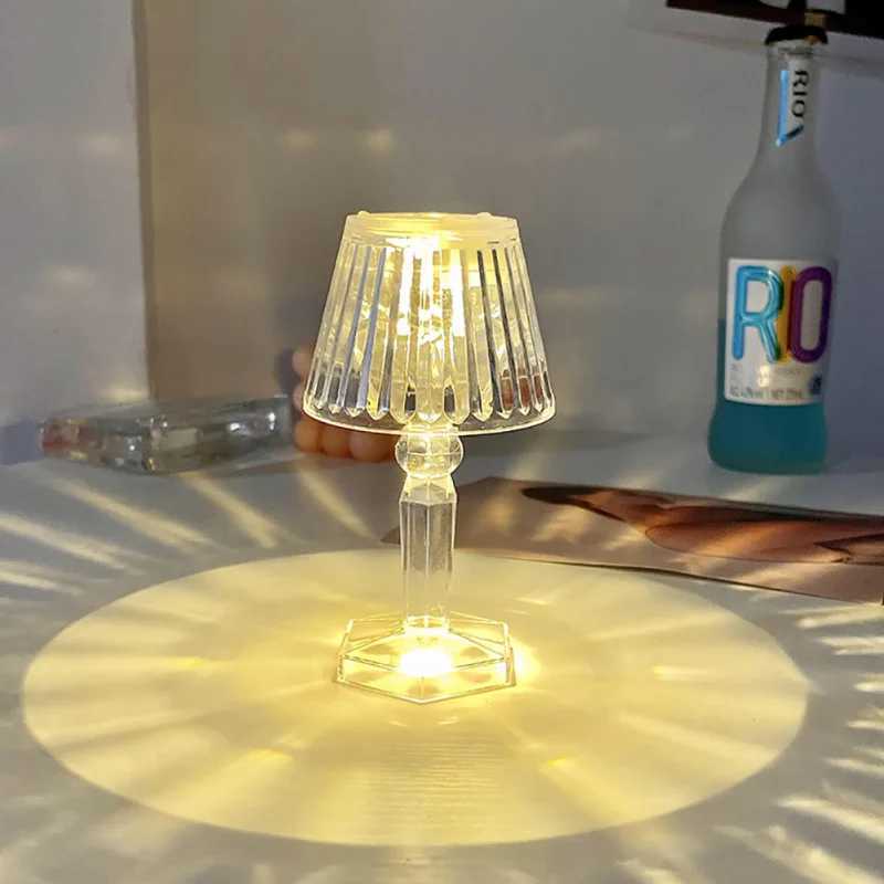 Creative Reflection Atmosphere Small Desk Lamp Crystal Night Light Bedroom Light Atmospheric Light Childrens Gift W240816