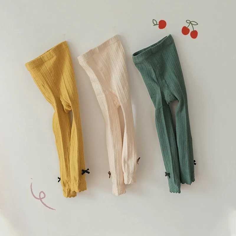Spring Autumn Baby Pants Newborn Girls Leggings Striped Cotton Princess Pants Kids Children School Uniform Leggings Tights Y240906