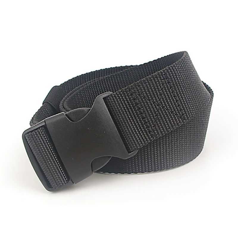 125cm nylon woven military mens waist belt adjustable mens outdoor travel tactical belt with plastic buckle W240905