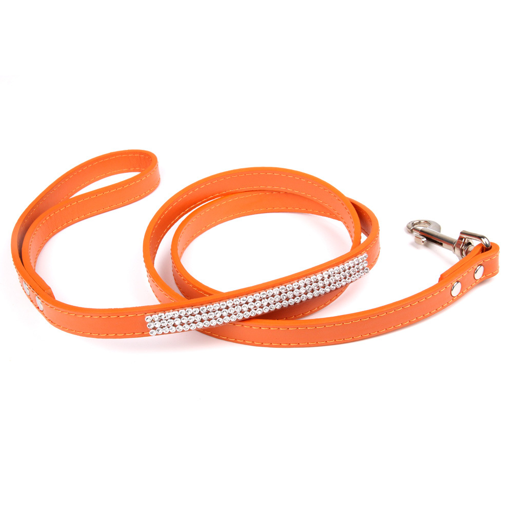 Halloween fashion rhinestone ornaments leash dog chain anti-lost pet dog dog cat leash wholesale