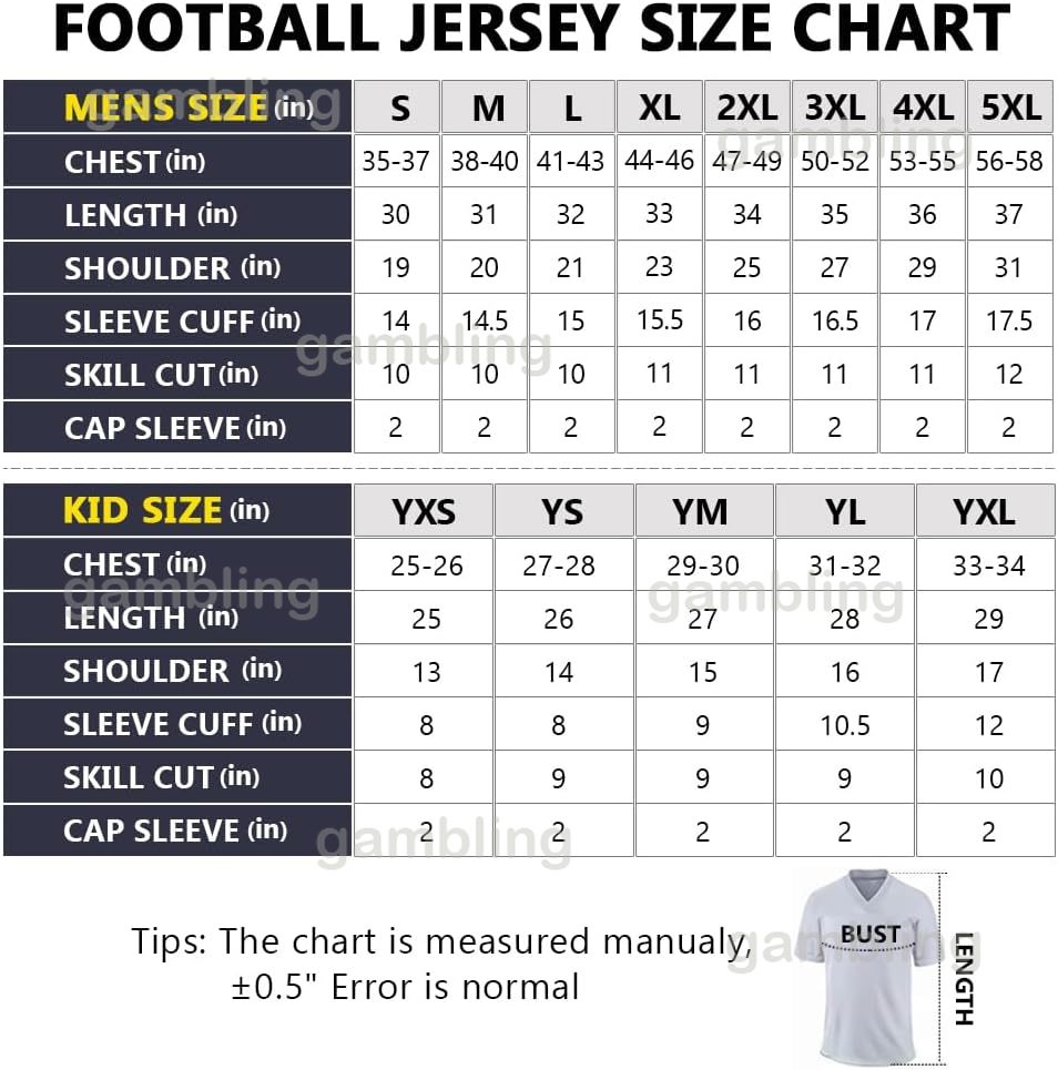 Mens/Youth Custom Football ed 10 Mitchell 22 Nee 90 T.J. 43 Troy 55 Devin 8 Kenny ALL Embroidery Name Any NumberFootball Jerseys