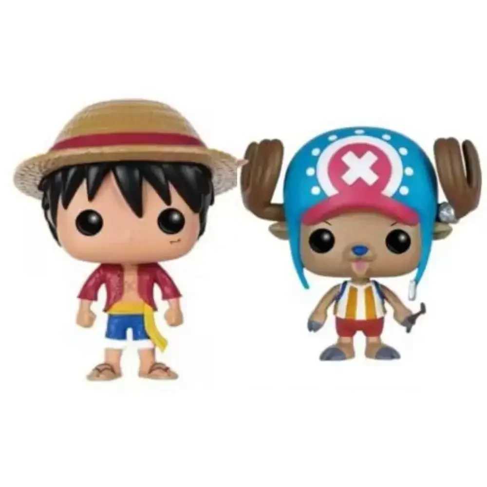 4-piece/set POP integrated pattern Luffy helicopter AISI Luo Luffytaro action pattern series Christmas gift toys W240905