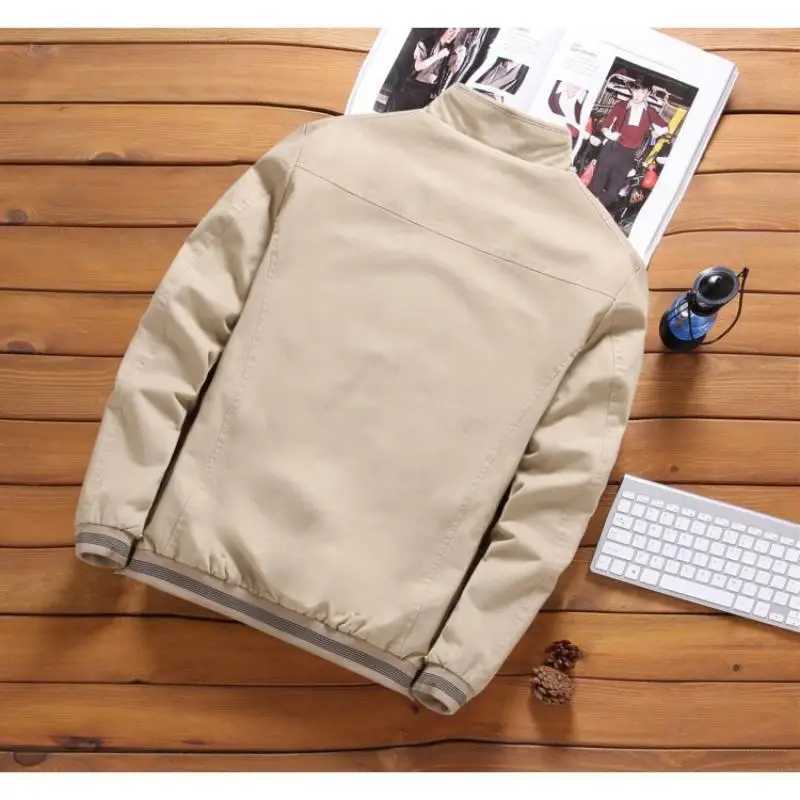 New pure cotton mens jacket for autumn and winter mens oversized jacket mens winter coat casual jacket Y240906