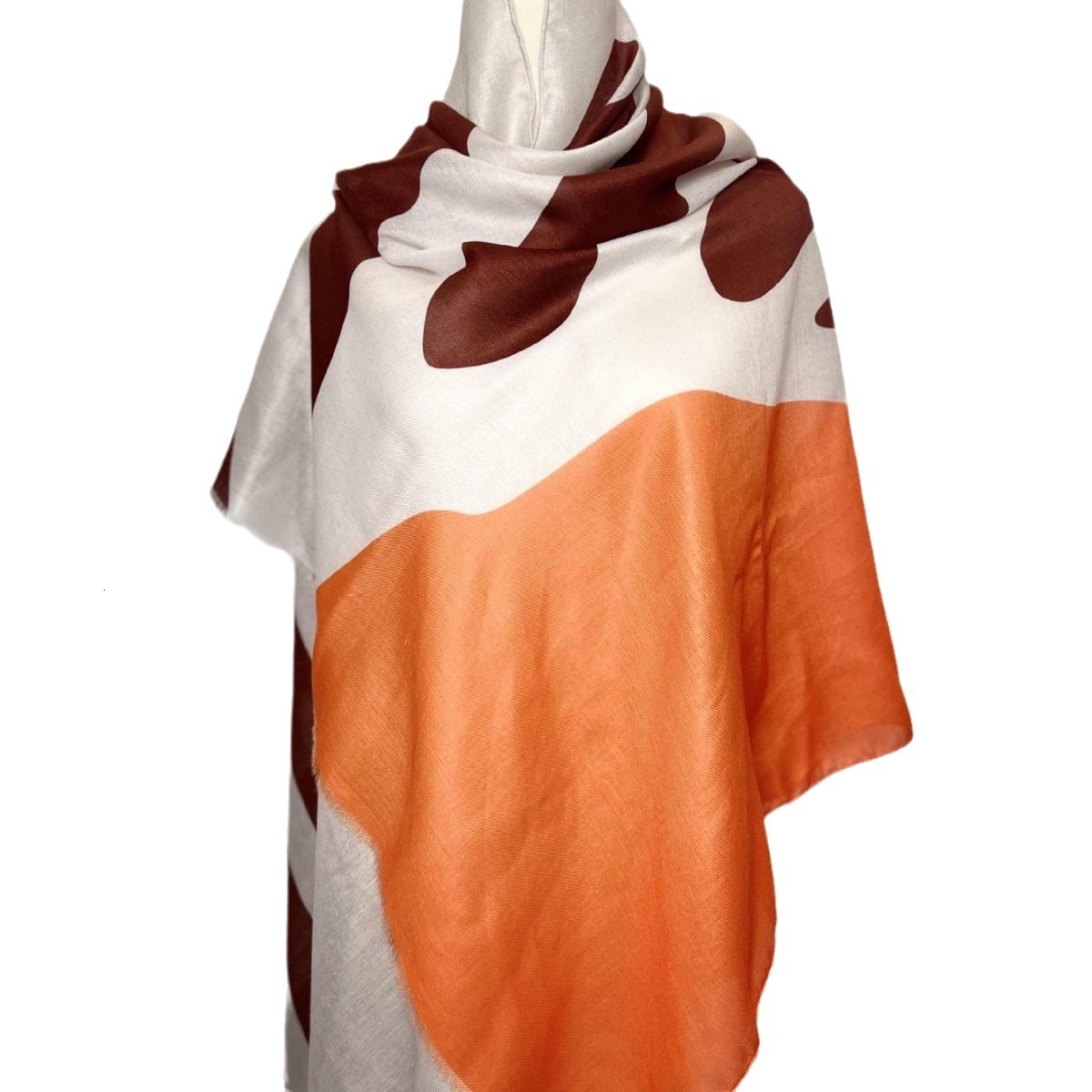 Zebra patterned cotton and linen versatile fashionable printed large scarf, soft shawl, sun protection decoration, animal pattern detachable scarf
