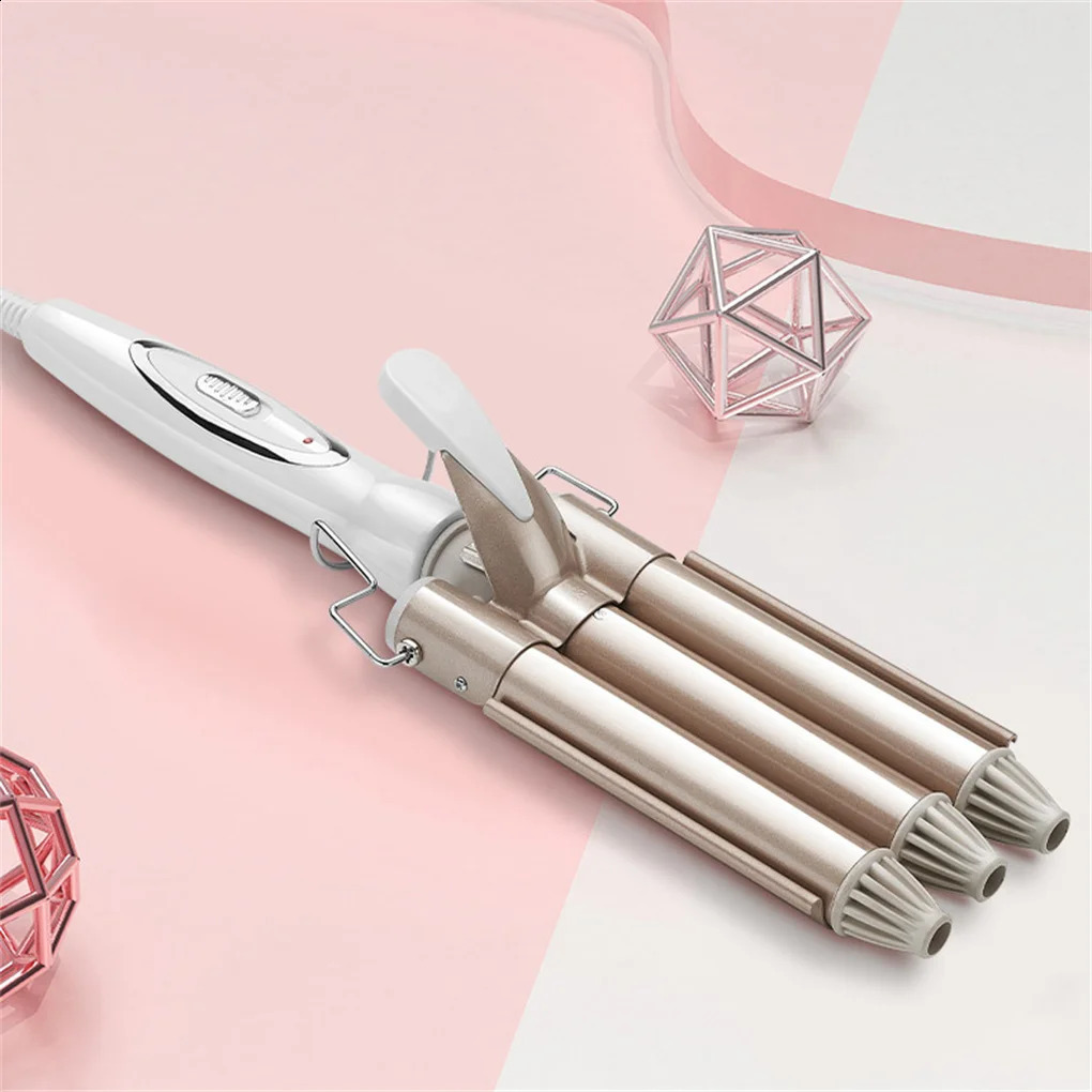 Professional Curling Iron Ceramic Three Barrel Hairdryer Electric Curler 240905