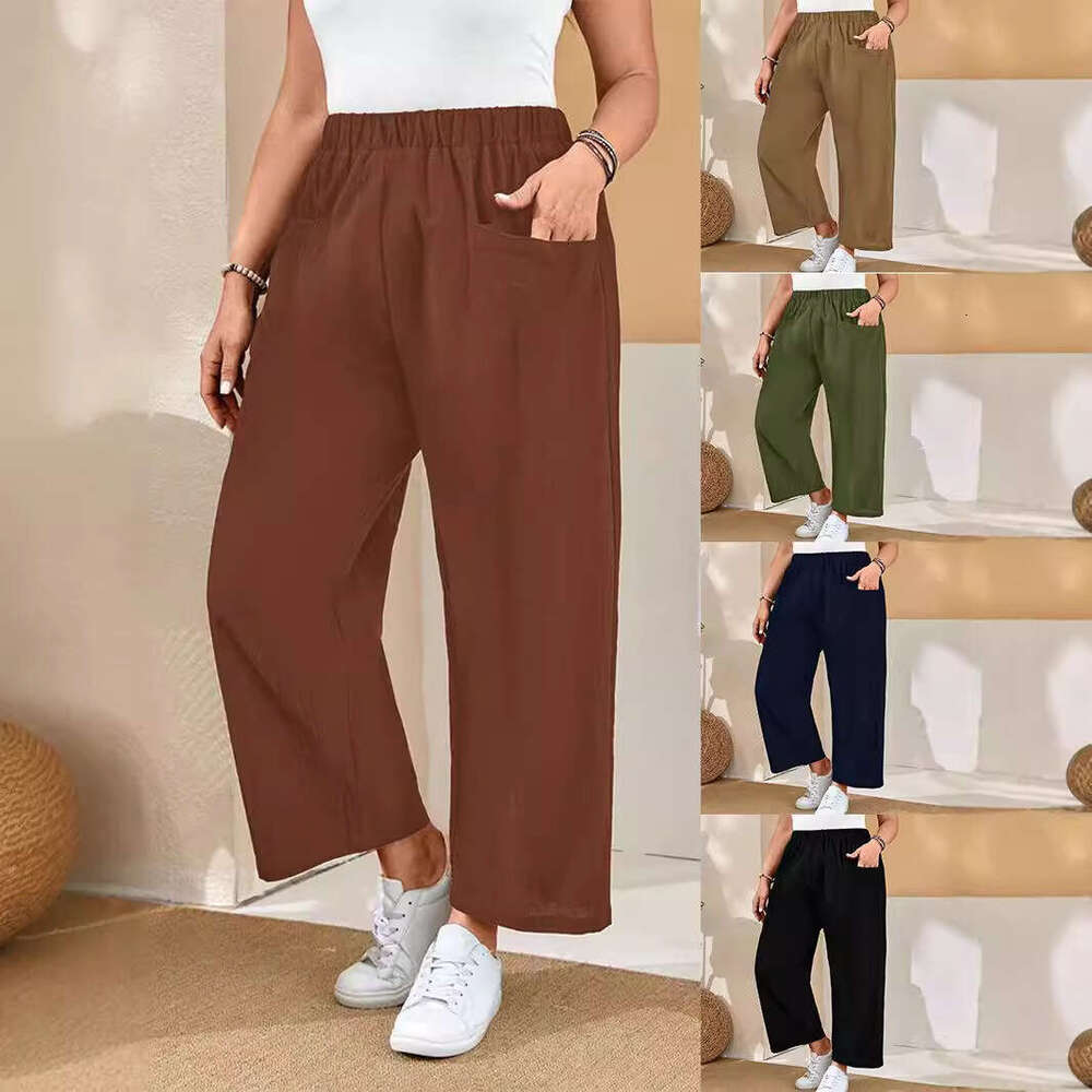 2024 Autumn/Winter New Women's High Waist with Strap Comfortable and Breathable Casual Pants for Women