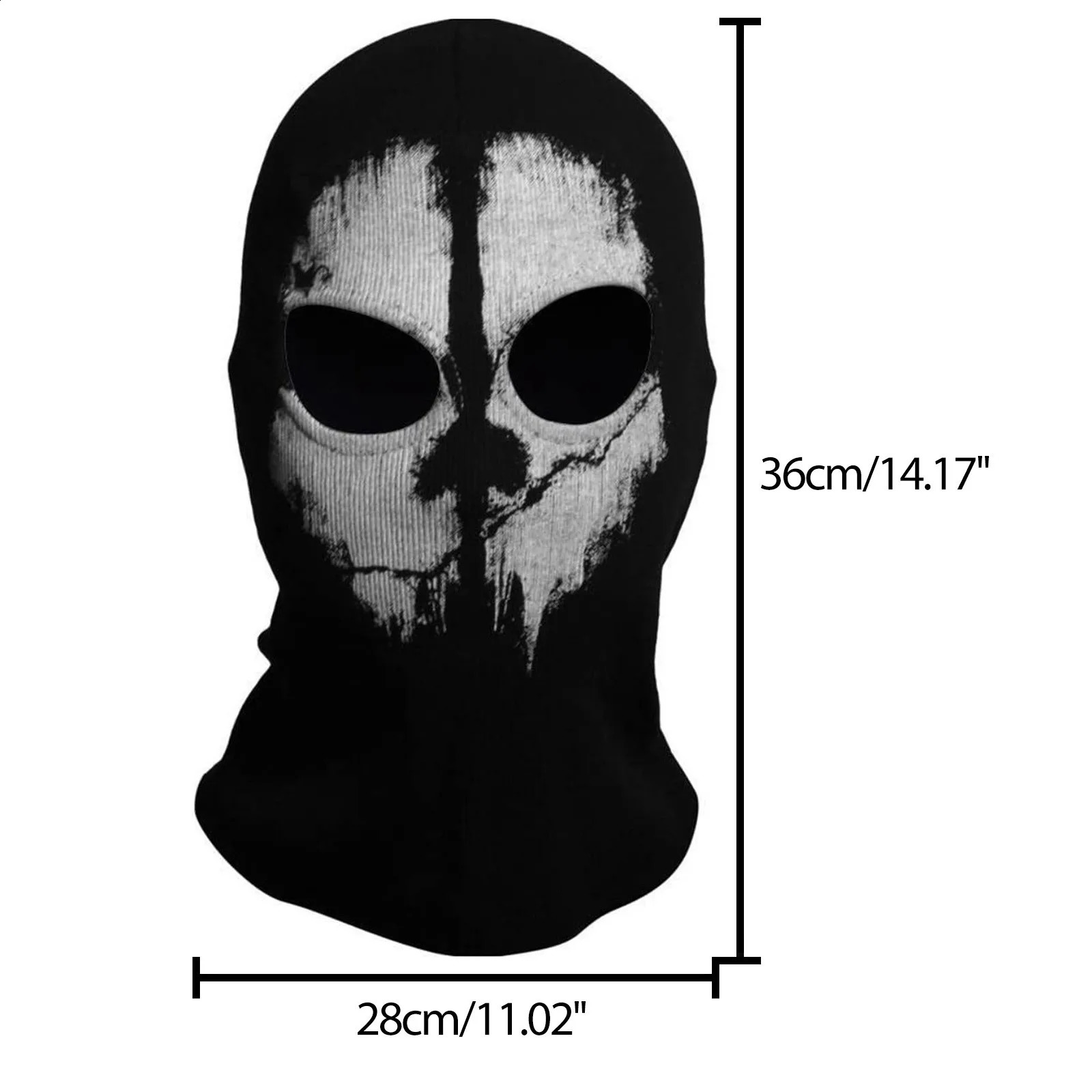 Halloween Mask Movie War Game Summon Commander Party Neutral Balaklava Role Playing Ghost Skull Headwear 240907