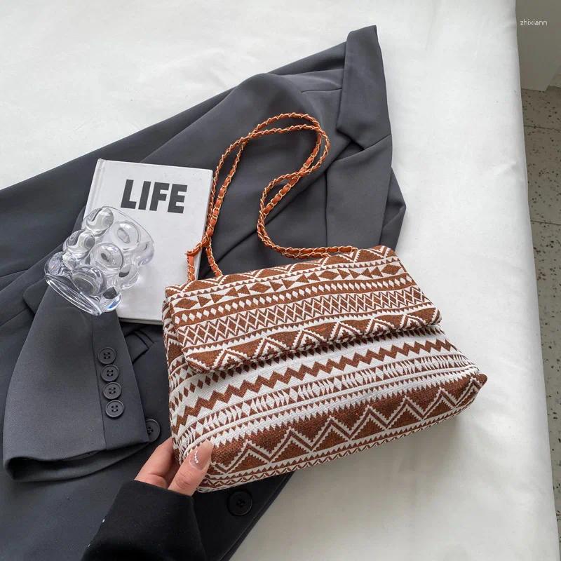 Drawstring Women's Bags Handbags Cloud Design Shoulder Trend Crossbody Bag Quality Chain Clutch Retro For Women zhanyishengli