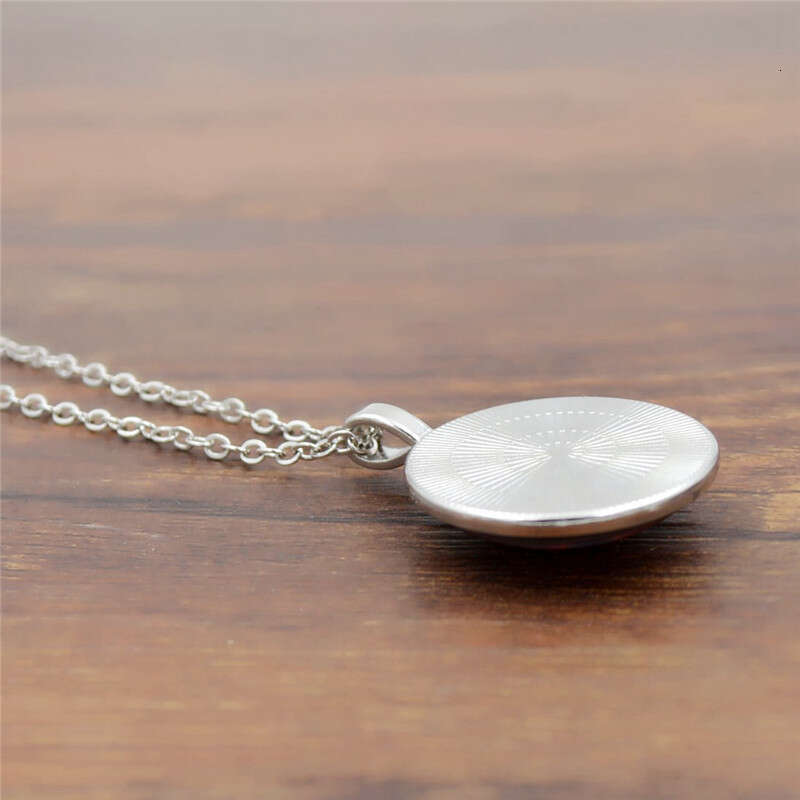 European and American Jewelry Necklaces for Women Birthday Dainty Silver Necklace Christmas Gift Mandala Yoga Time Gemstone Necklace Fashion Pendant N