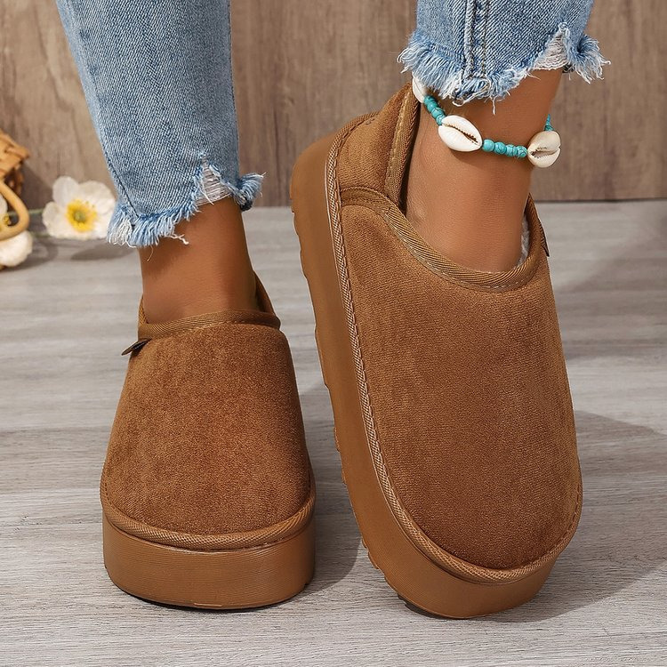 Women's snow boots 2024 new winter plus fleece short elastic boots for cold and warm and thick soft sole increase cotton shoes