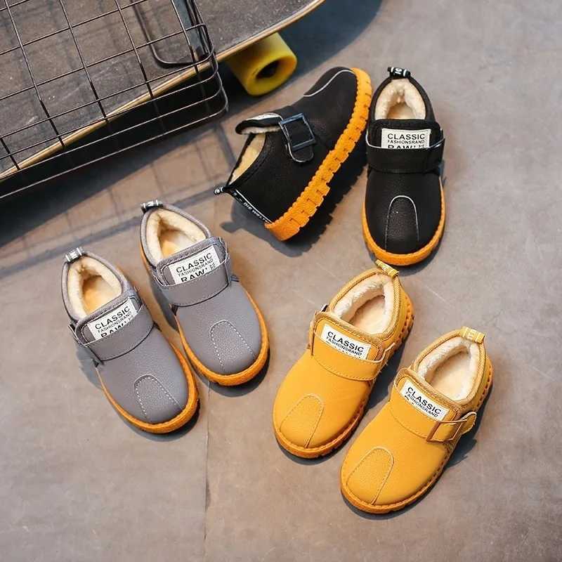 Winter Childrens Indoor Non-slip Home Cartoon Shoes Snow Boots Boy and Girls Warm Pack with Cotton Shoes Breathable Baby Boots M240906