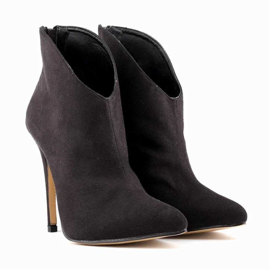 9-color slim high heels womens fashion boots new zipper soft floor corner toe party boots autumn elegant shoes CL240906