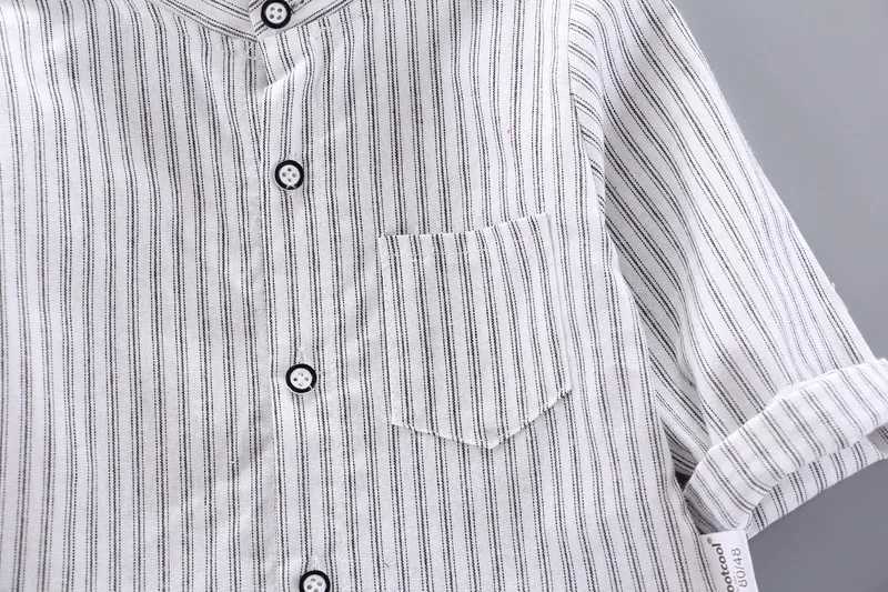 IENENS Kids Boys Gentlemen Shirt Tops Clothes Children Baby Boy Formal Cotton Top T-shirt Clothing Blouse Infant Shirts Y240906