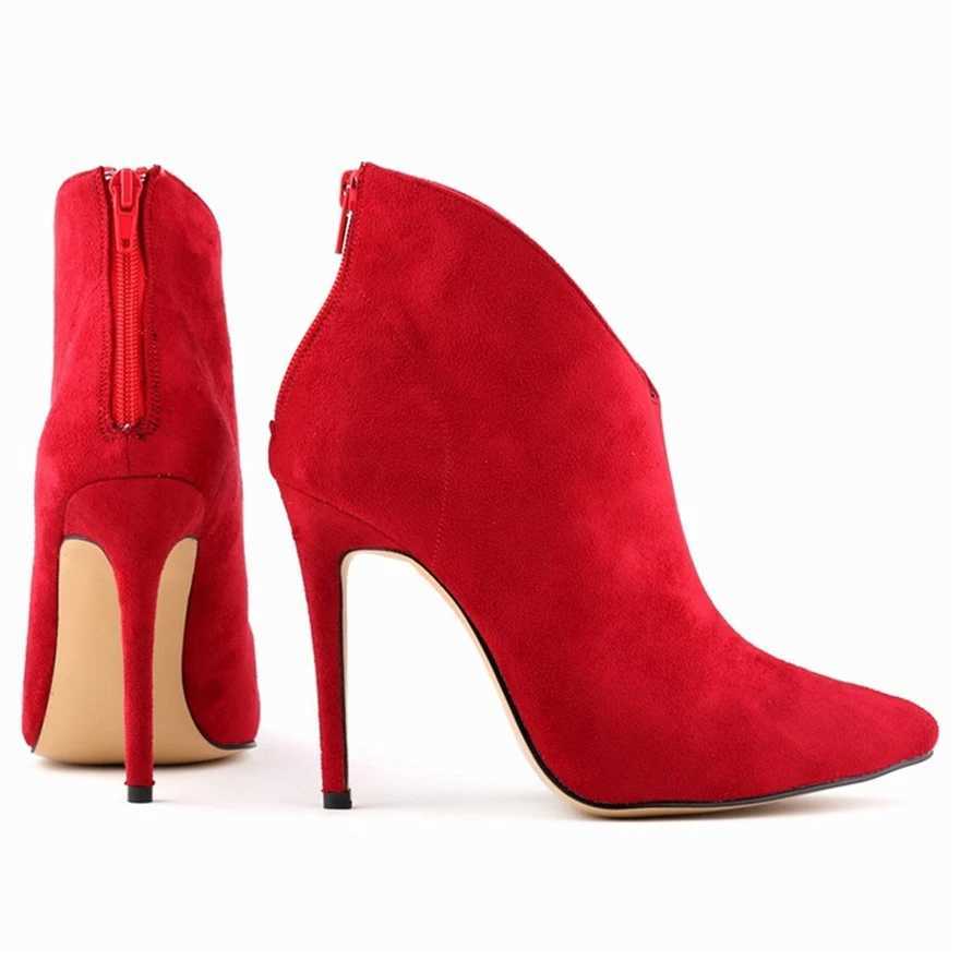 9-color slim high heels womens fashion boots new zipper soft floor corner toe party boots autumn elegant shoes CL240906