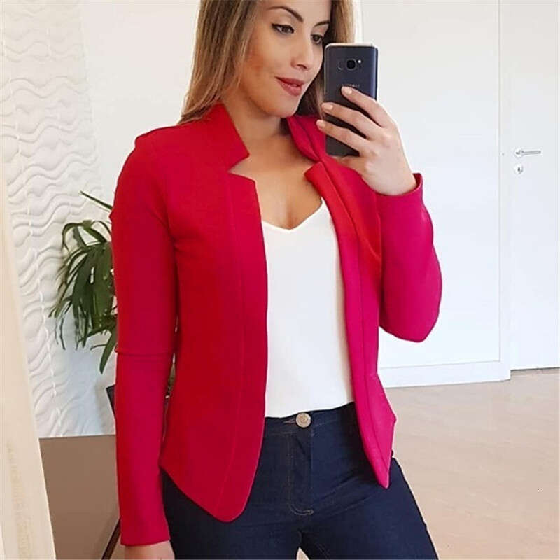 2024 autumn and winter new product solid color casual professional small suit jacket top women's clothing