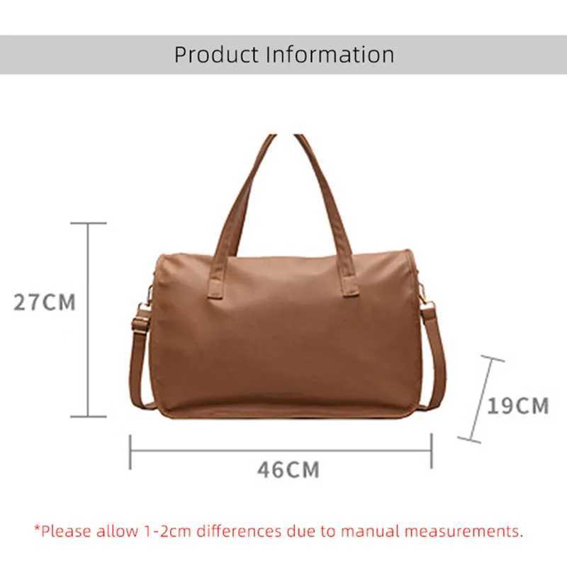 Large yoga bag PU womens sports handbag waterproof suspender shoulder strap travel leisure travel fitness shopping street fashionable girl handbag W24