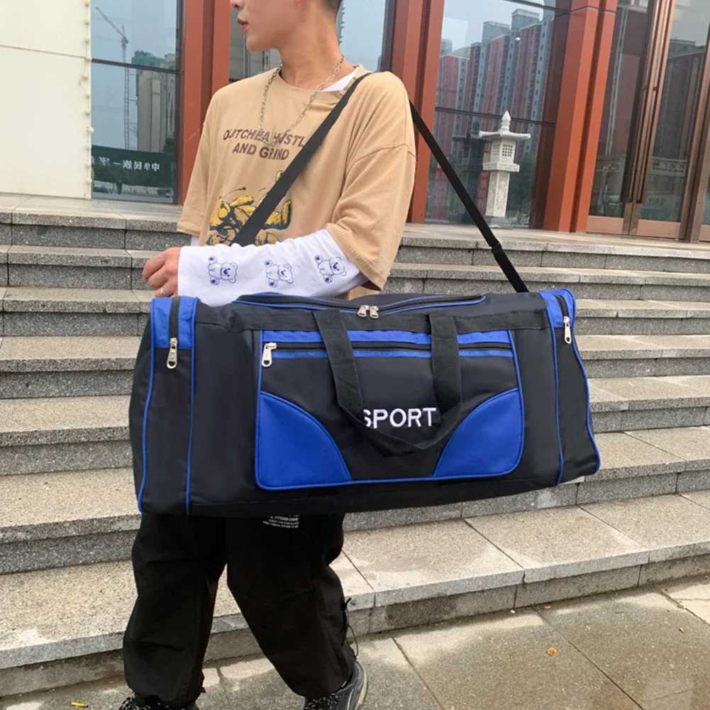 Oxford Fitness Bag Large Capacity Yoga Sports Backpack Waterproof Multi functional Adjustable Shoulder Strap Outdoor Football W240906