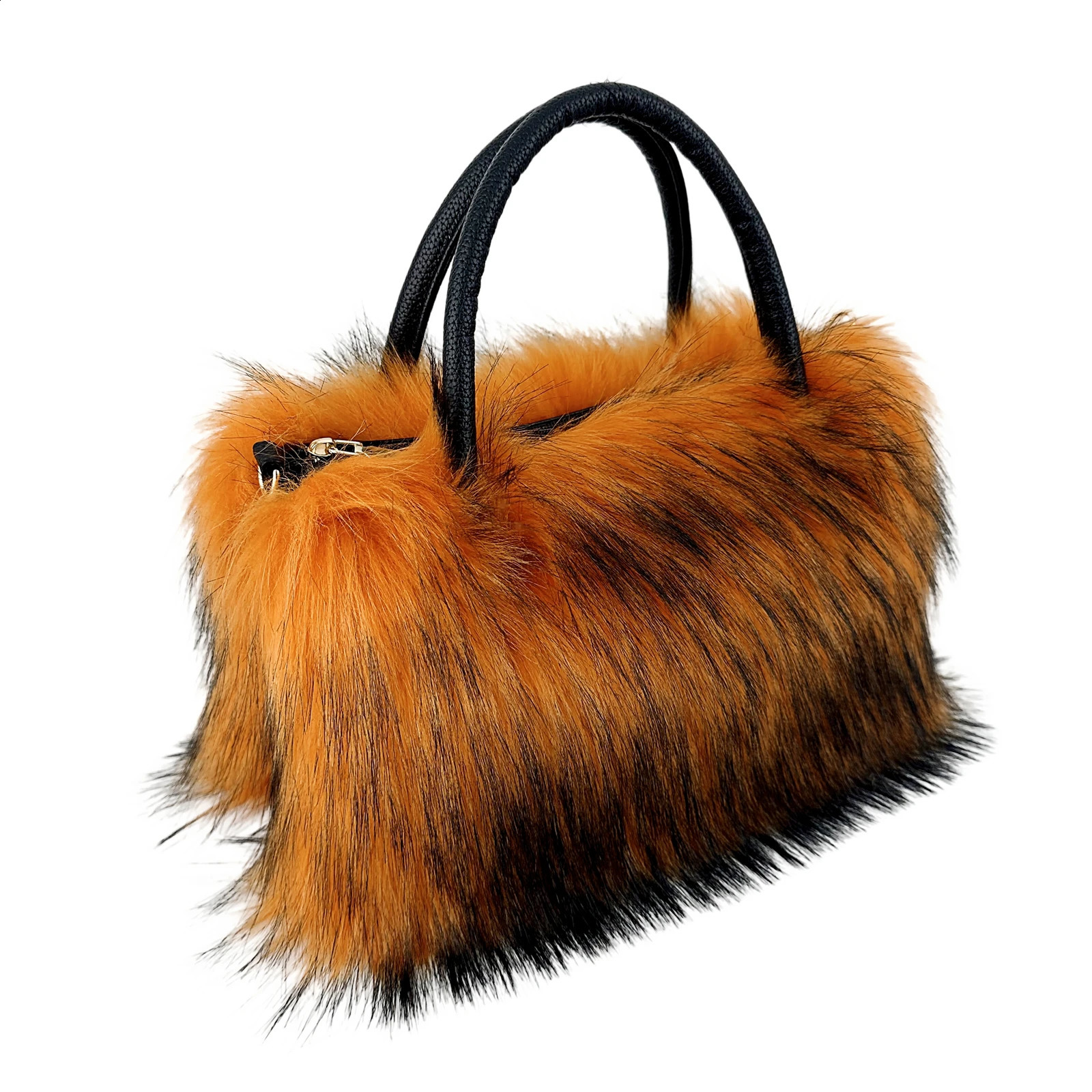 Womens fur large capacity commuting bag threedimensional fashionable cross body shoulder 240906