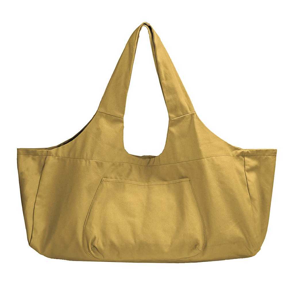 Canvas yoga mat storage bag sports handbag beach key shoe bag W240906