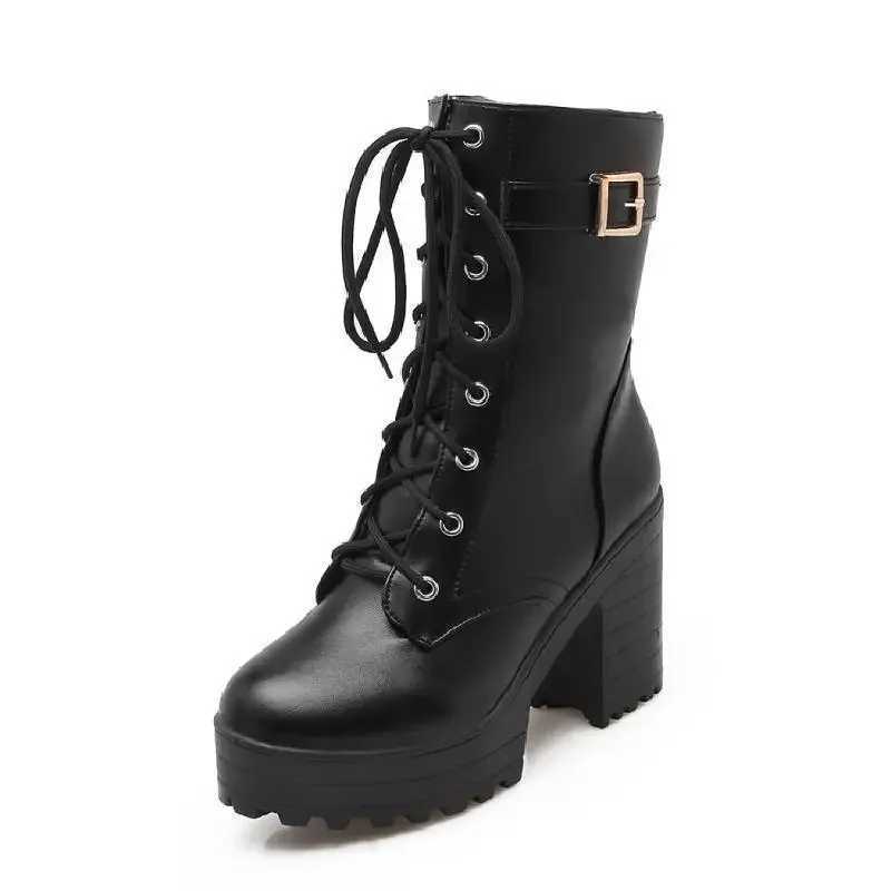 Plus Size41234 White Black Brown Boots Lace High Heels Bridal Maid Role Playing Feet Boots Rubber Upper Material CL240906