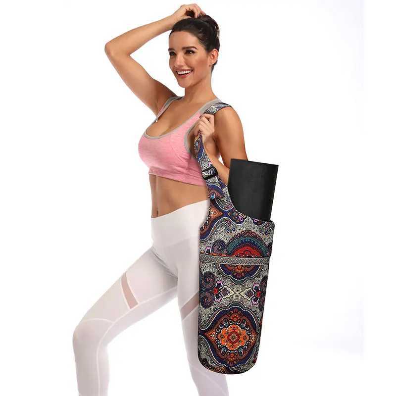 Fashionable ethnic style yoga bag casual exercise bag yoga mat storage box fitness equipment W240906