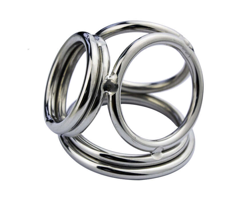 Prison Bird Authentic Men's Stainless Steel Virginity Utensils Metal Four Ring Adult Products A171