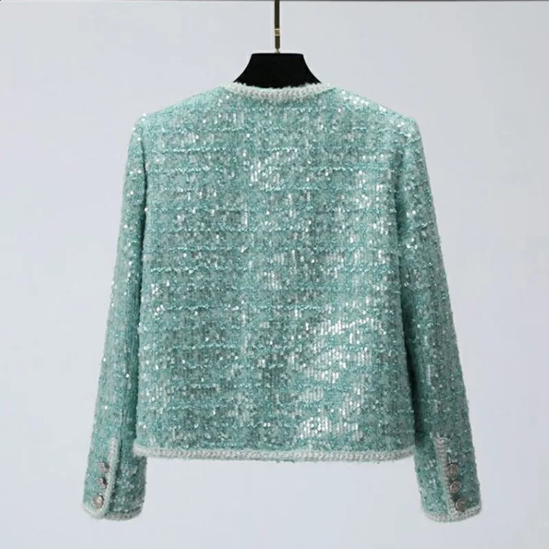 Fashionable highquality sequin short jacket elegant fashion womens 240902