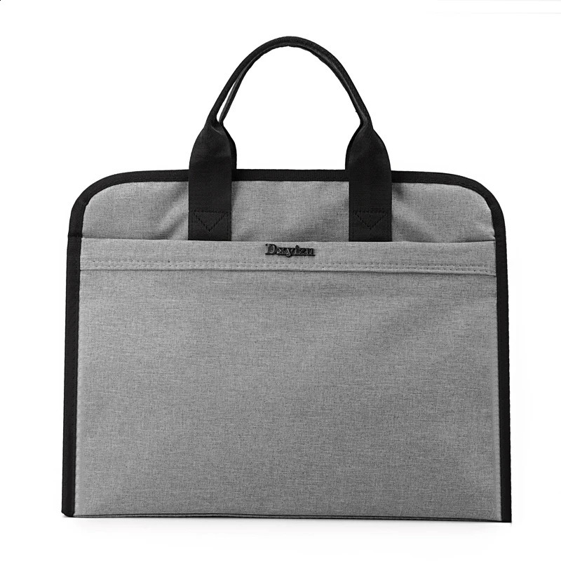 Laptop bag business personnel storage file large capacity zipper waterproof conference customized briefcase 240906