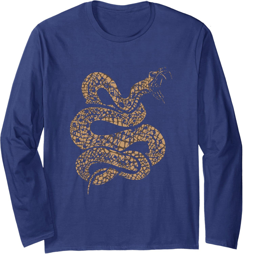 Long Sleeve Shirts For Men Sweatshirt King Cobra Hissing Distressed Snake Lover Gift Tee Streetwear Casual Tops Clothes Comfort Free shipping