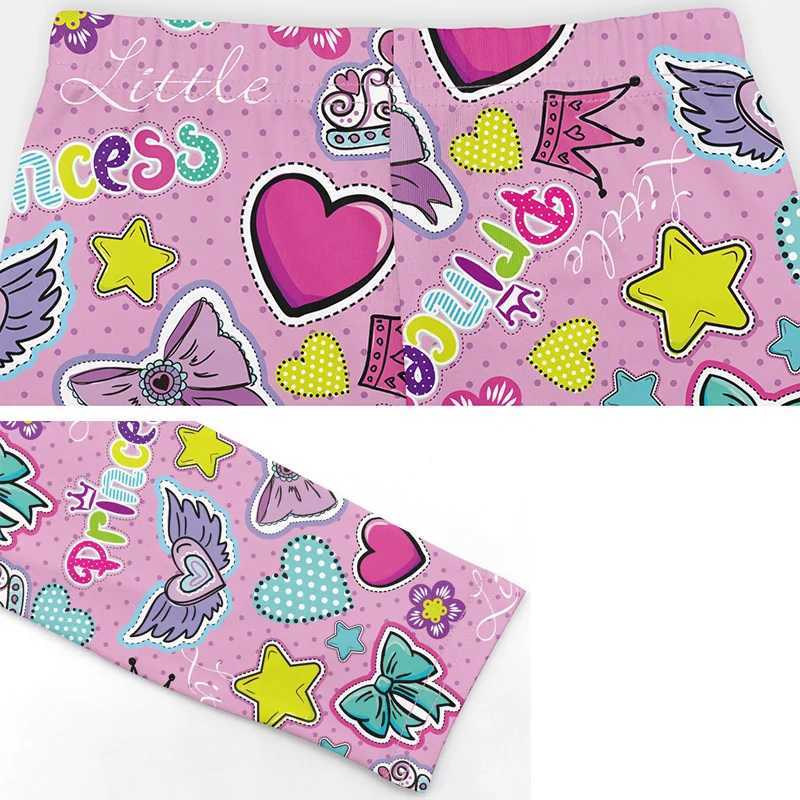 Kids Leggings for Girls Children Elastic Pencil Pants Fashion Print Skinny Trousers Baby Casual Outdoor Wear Artistic Clothes Y240906