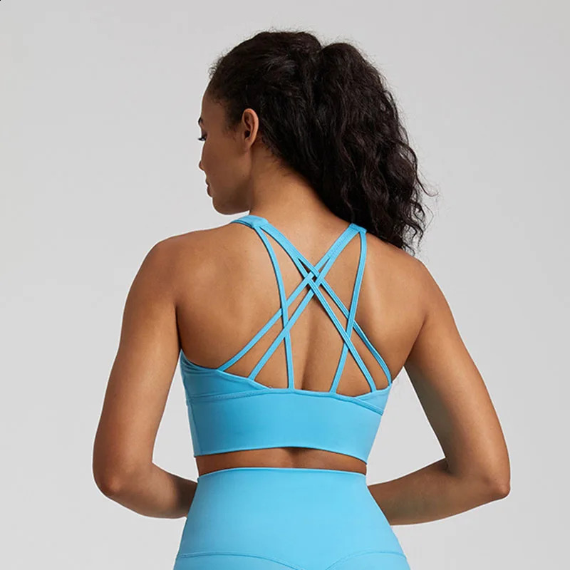 Sexy Sports Bra Comfort Gym Top Women Training Yoga Bra Breathable Women Sport Top Fitness Workout Underwear Women Athletic Wear 240905