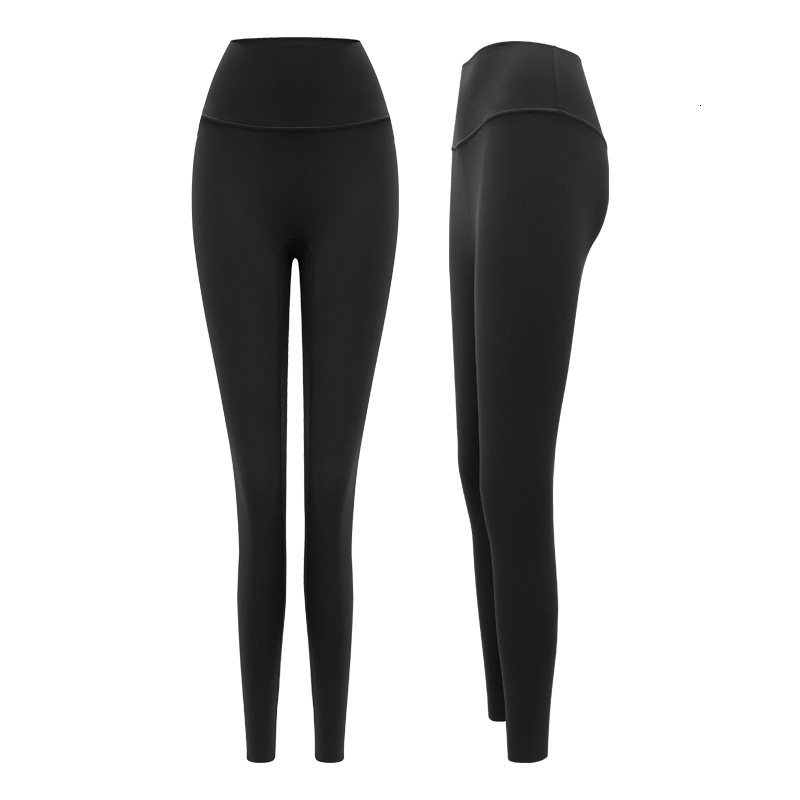 Yoga women's autumn winter new high waisted plush insulation running and training pants