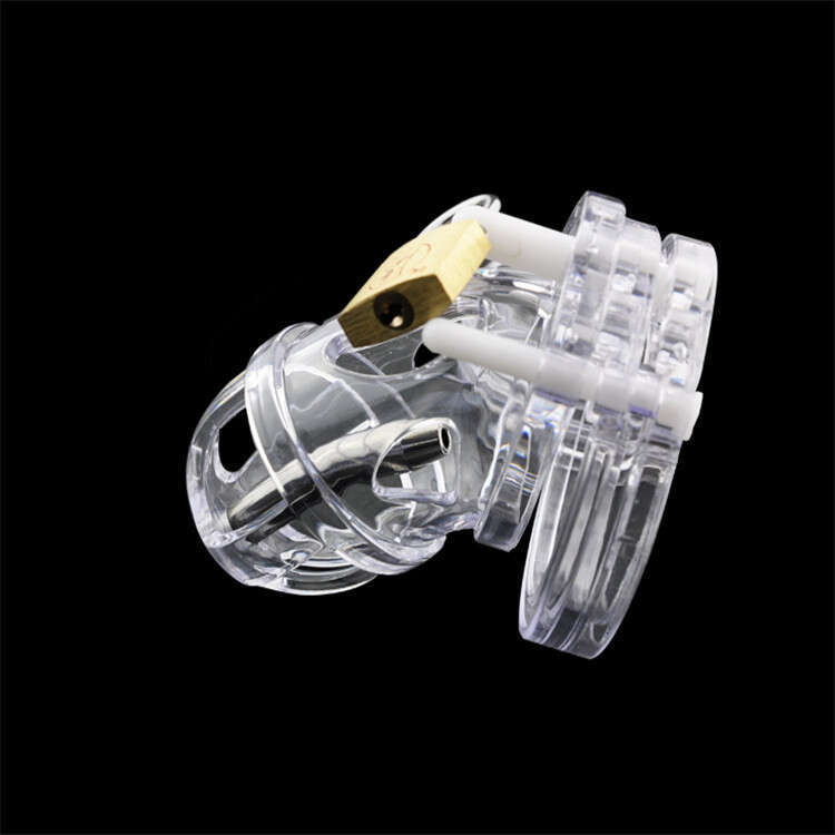 Prison bird genuine short urinary catheter UCB-8000+male chastity lock chastity cage adult product A125