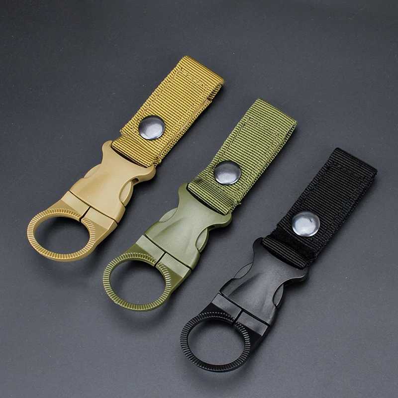 New outdoor multifunctional belt buckle hiking backpack nylon hanging buckle mens tactical belt accessories new keychain W240905