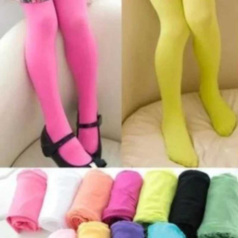 Casual Wear Leggings Spring Autumn Solid Color Leggings Trousers Baby Girls Soft Elastic Skinny Pants Y240906