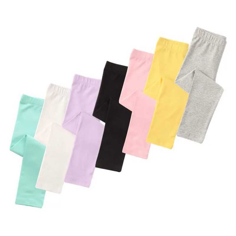 Kids Pants For Girls Solid Color Stretch Skinny Leggings Spring Summer Soft Slim Trousers Children Girl Pant Y240906