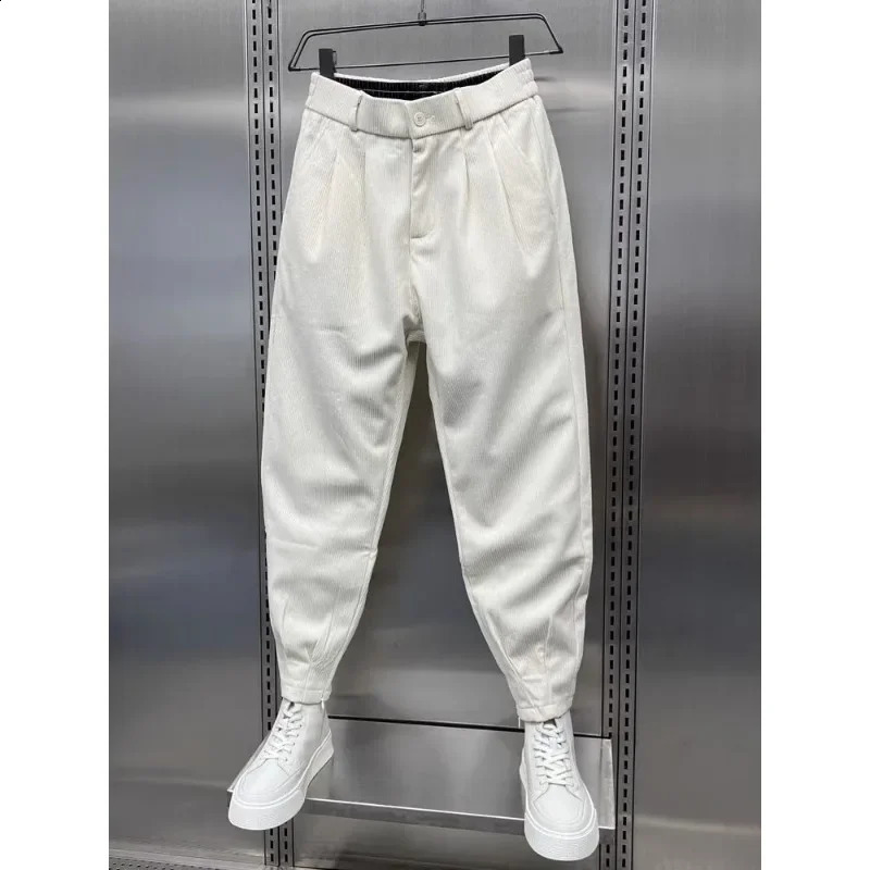 Cowboy shorts mens autumnwinter casual youth solid color zipper leggings Plankton handsome rabbit pants 240905