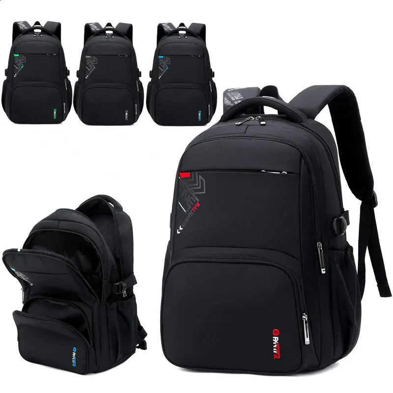 Baijiahui childrens backpack waterproof nylon school suitable for teenagers and boys large capacity Oxford bag 240906