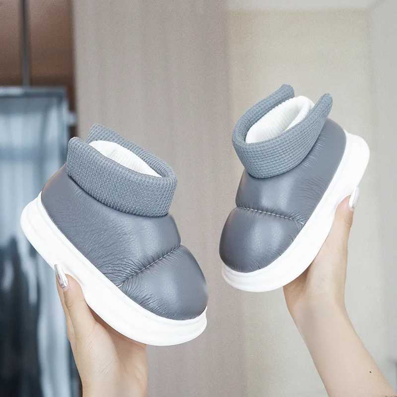 Children Boots For Girls Boys Baby Warm Fleece Thick Warm Snow Girl Shoes Ankle Boots Sapato Winter Boot Cotton Kids Girl Shoes M240906