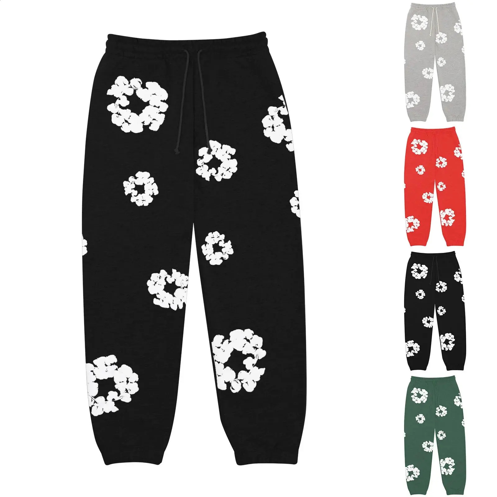 Womens Causal Print Drawstring High Waist Baggy Joggers Sweatpants With Pockets Pants For Women Womens Pants Womens Pant 2024 240904