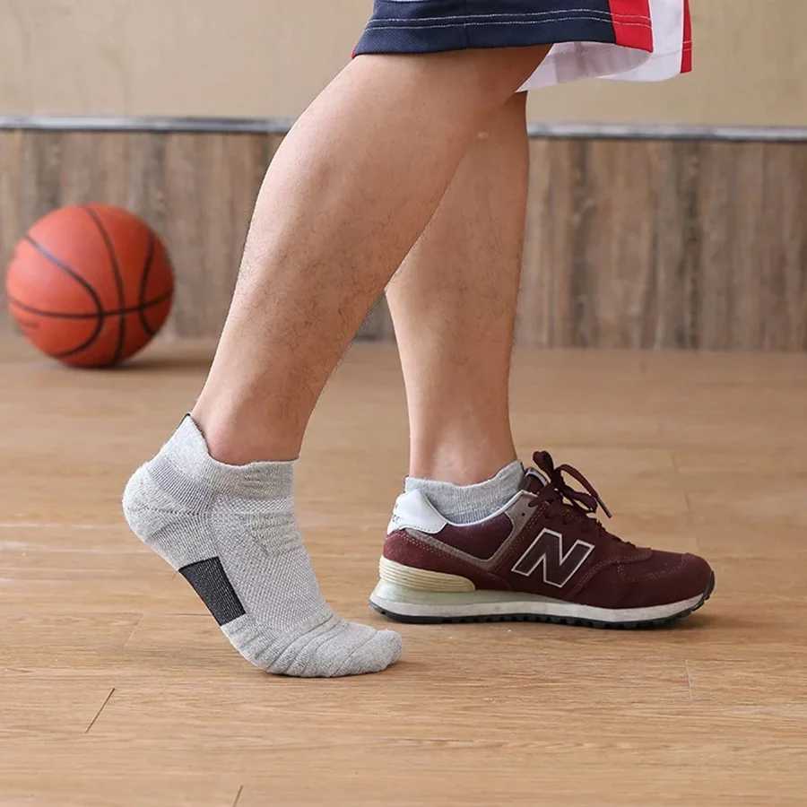 3 Pairs Anti-slip Football Socks Men Women Cotton Sock Short Long Tube Soccer Basketball Sport Socks Breathable Deodorous Socks Y240906