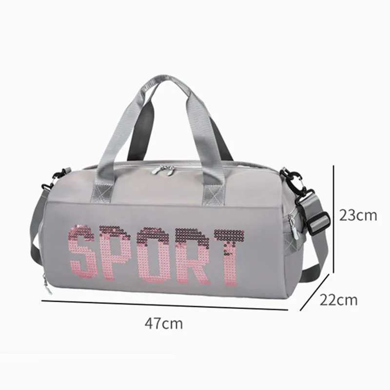 Mens Fitness Bag Waterproof Swimming Travel Set Large Yoga Training Shoes Pocket Fitness Shoulders Bolsas Womens Sports W240906