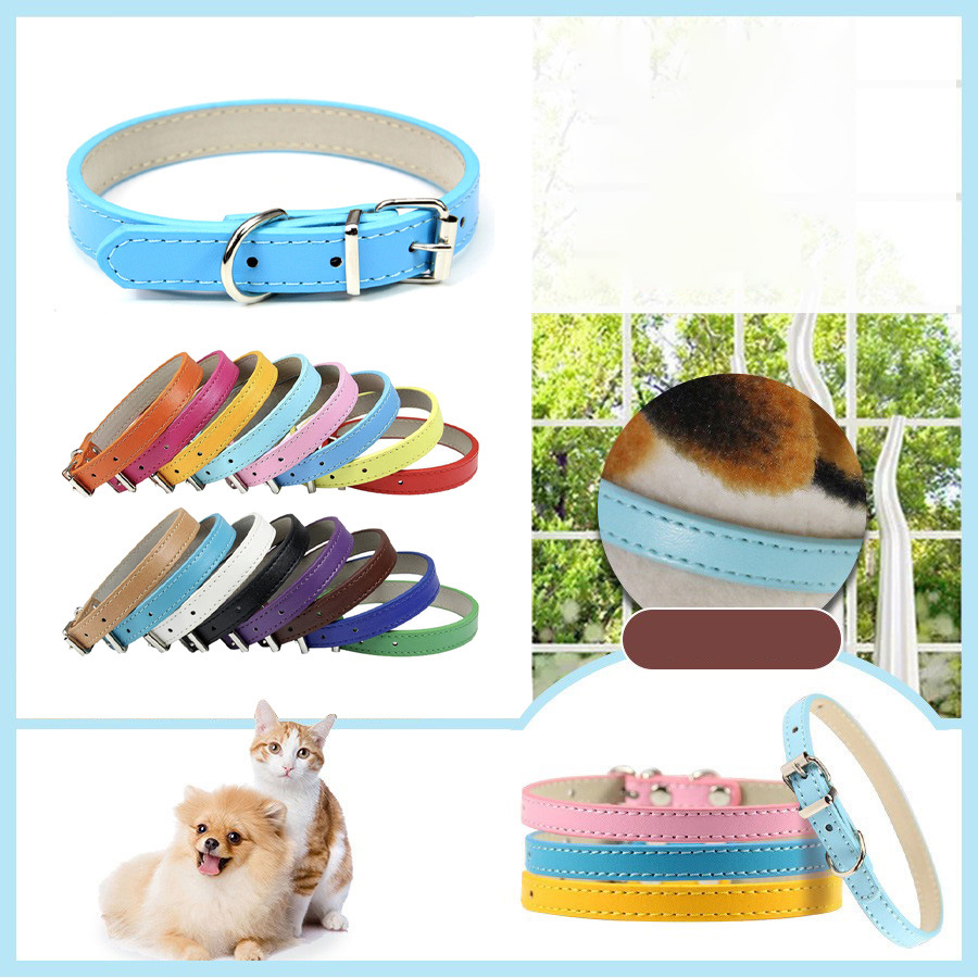 halloween pet collar PU Leather collar Small and medium-sized dog collar 2024 Pet collar accessories pet cat collar
