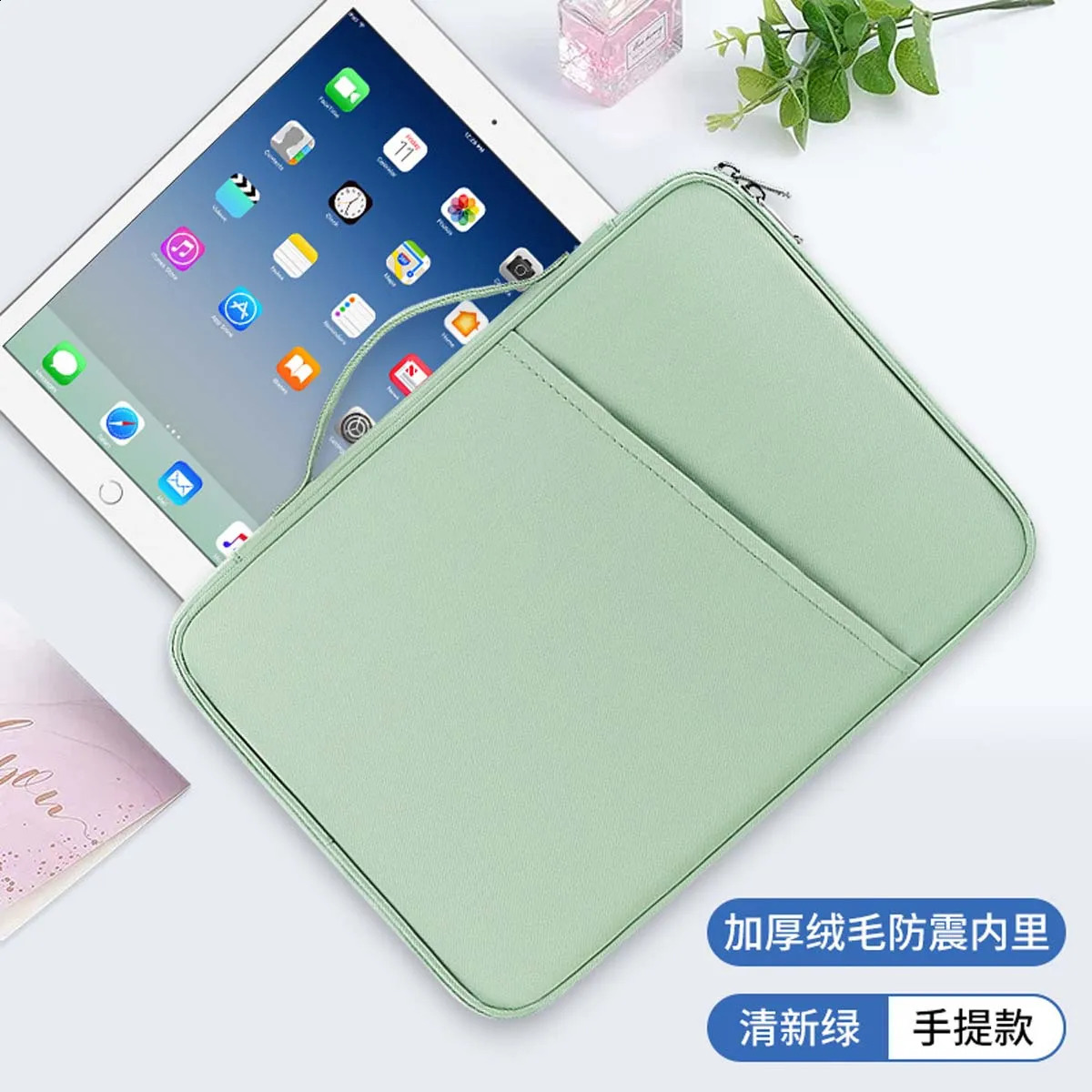 11 inch iPad tablet bag computer Lnner portable storage suitable for business office travel lightweight briefcase 240906