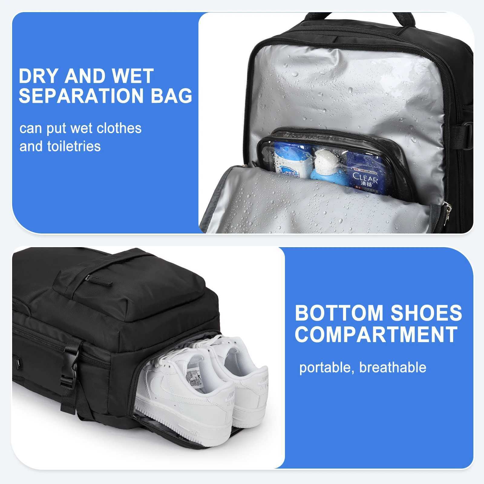 Travel Laptop Backpack Business Anti Theft Durable Carry on Backpack with Usb Port Water Resistant College Bag for Men Women 240906