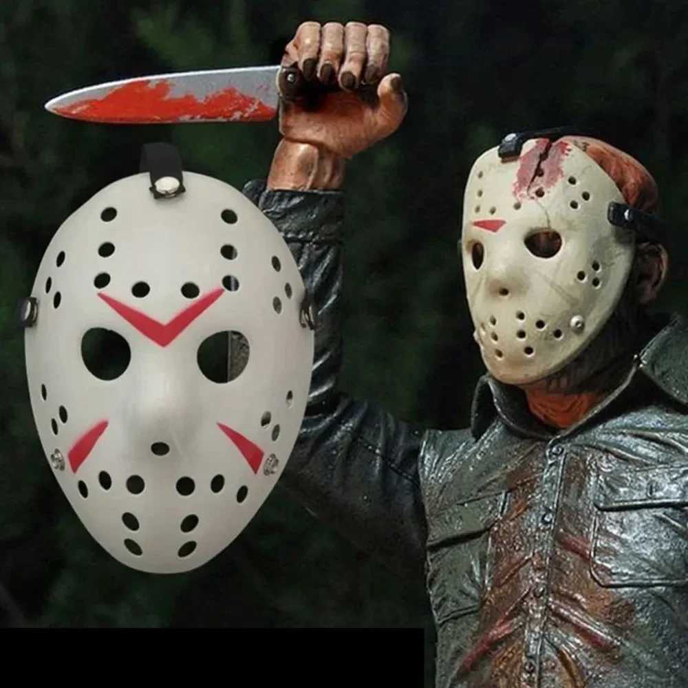 Movie Hockey Jason Mask Horror Movie The 13th Jayson Killer Hockey Full Face Helmet Cosplay Masks for Adult Men Halloween GiftXJ240905